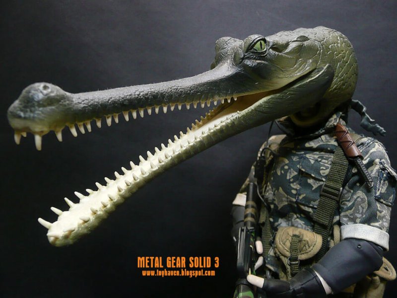 Podemos apreciar la máscara de gavial en MGS3