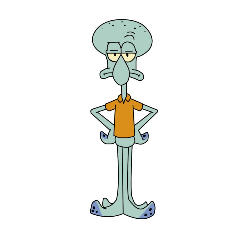 Calamardo, de la serie animada Bob Esponja.
